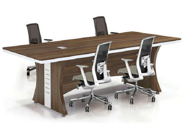 簡約現(xiàn)代會議桌 時尚板式條形洽談桌 WBHYZ037