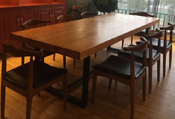 loft辦公桌 大型會議室桌椅 現(xiàn)代長方形洽談桌子 員工休息室會議桌 HYZSM17042702